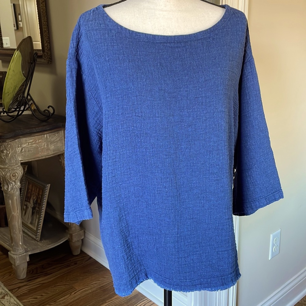 Eileen Fisher Linen & Cotton Top